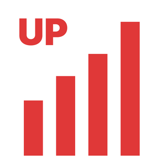 UP UP 上昇,増加,右肩上がり,グラフ,データのイラスト素材