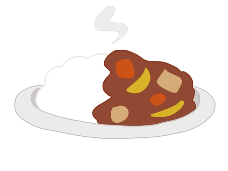カレーライス カレーライス,カレー,料理,手描き,スパイスのイラスト素材