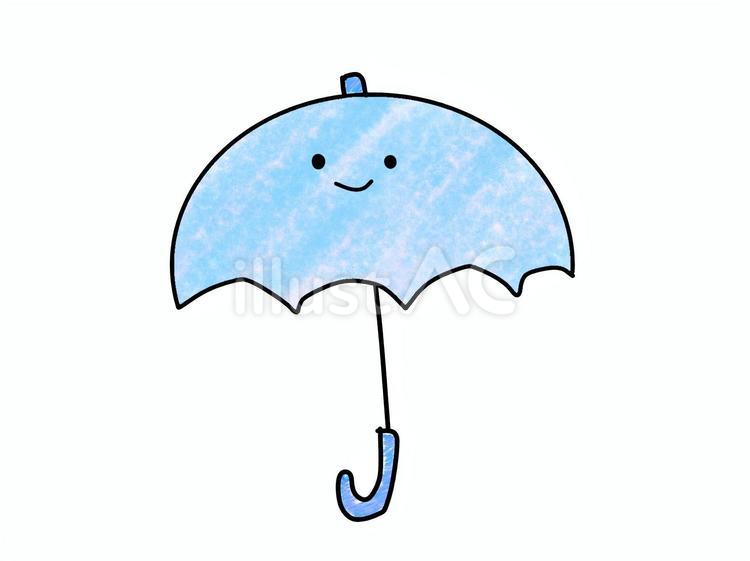 顔つきの傘 傘,雨,梅雨のイラスト素材