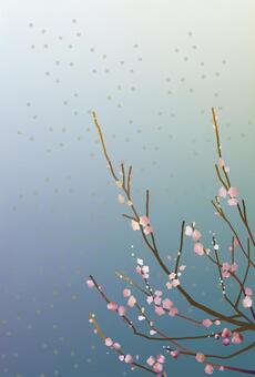 梅の花D 梅の花,花,フラワー,梅,枝,木,樹木,植物,ボタニカル,ピンクのイラスト素材