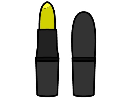 yellow lipstick icon, , JPG and PNG