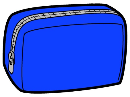 Blue Motif Pouch Icon, , JPG and PNG