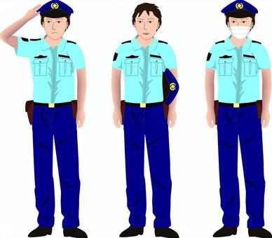 Illustration, policemen, a policeman, police, 