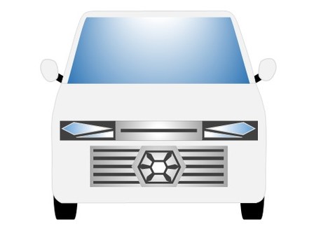 軽自動車96 軽自動車,ミニバン,ワンボックスカー,車,自動車,乗用車,自家用車,挿絵,乗り物,正面のイラスト素材