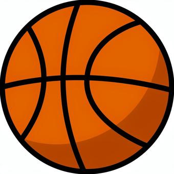 オレンジのバスケットボールです。 バスケットボール,シンプル,球技,玉,ボール,運動,オレンジのイラスト素材