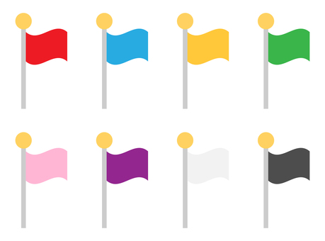 Illustration, flag, icon, colorful, 
