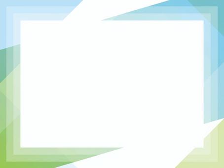 グラデ背景003_B枠 背景,バック,グラデーション,イメージ,シンプル,シャープ,バナー,みどり,グリーン,青のイラスト素材