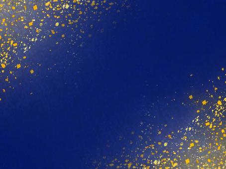 紺色の金箔きらめき背景 紺色,ネイビー,濃紺,金箔,金粉,きらめき,光,輝き,和風,和柄のイラスト素材