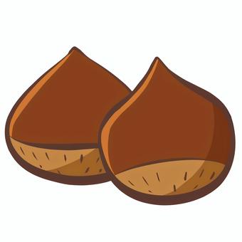 栗 栗,秋,果物,食べ物,果樹のイラスト素材