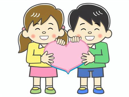 Illustration, children, primary school students, lower grade, 