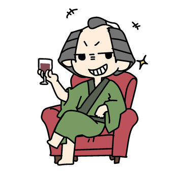 ワイン片手にたくらむ町民 町民,ワイン,片手,たくらむ,イメージ,支配者,悪だくみ,悪行,悪い,顔のイラスト素材