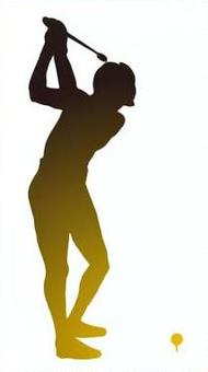 Illustration, golf, silhouette, sports, 