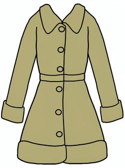 コート コート,ベージュ,シンプル,ファッション,レディース,防寒,冬服,アウターのイラスト素材