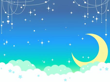 Glittering night sky background, vide, ciel nocturne, contexte, JPG and AI