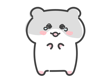うるうる涙ぐむハムスター うるうる,涙,ハムスター,泣く,嘘泣き,甘える,お願い,ぴえん,おねだり,感動のイラスト素材