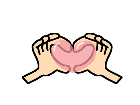 ハートマークの瞳