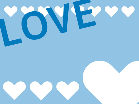 ホワイトデー・LOVEの文字ハート背景 背景,ハート,フレーム,love,横,恋愛,3月,ホワイトデー,結婚,友情のイラスト素材