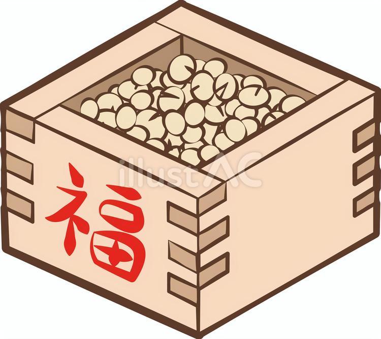 豆まき用枡 節分,2月,豆まきのイラスト素材