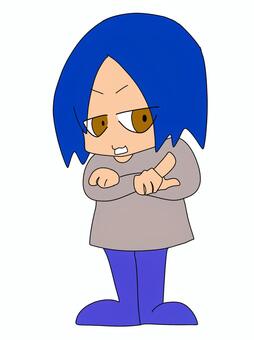 指差しポーズをする子供 指差しポーズ,子供,カラー,ミニキャラ,かわいい,立ち絵のイラスト素材