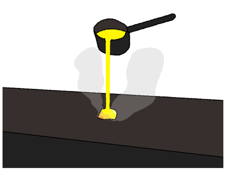 鋳造 鋳造,熱,機械,技術,pop調,手描き,挿絵,ワンポイント,素材,商用可のイラスト素材