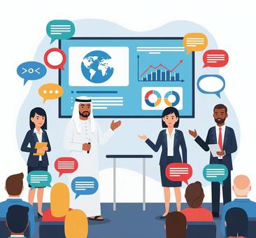 ビジネスシーン　プレゼンテーション