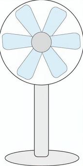 シンプルな扇風機 扇風機,送風,夏,暑い,熱中症対策,風,プロペラ,家電,電化製品,涼しいのイラスト素材