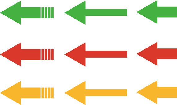 いろんな矢印セット いろんな矢印セット 矢印,破線,左矢印,破線矢印,記号,ビジネス,左,シンプル,ポイント,線のイラスト素材