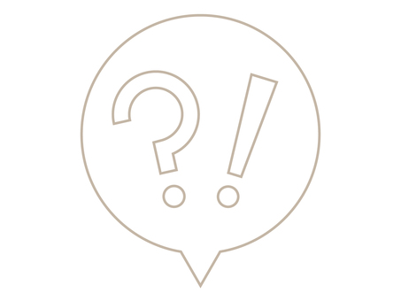 吹き出しのはてなとびっくりマーク（線画） はてな,びっくり,マーク,質問,疑問,問い合わせ,あしらい,注目,驚き,吹き出しのイラスト素材