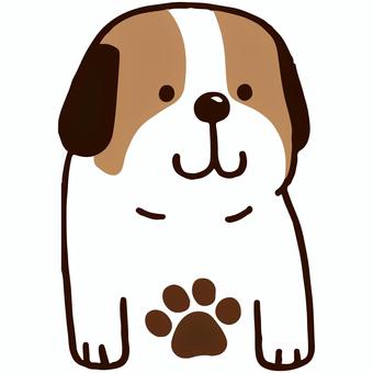 Free cut picture material/cute dog, , JPG, PNG and AI