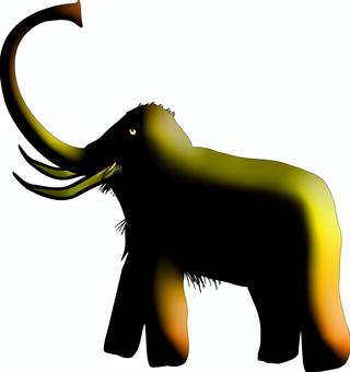Illustration, mammoth, long ago, extinction, 