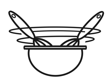 お菓子作りの工程のかき混ぜる線画 お菓子作り,工程,混ぜる,ボウル,泡立て器,線画のイラスト素材