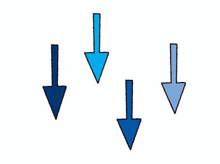 下がる矢印 下がる矢印 矢印,下がる,誘導,お知らせ用,宣伝用,pop調,手描き,挿絵,ワンポイント,素材のイラスト素材
