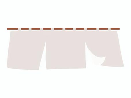 白い暖簾のイラスト 白,暖簾,商い,商売,店先,軒先,店舗,和風,和,和食のイラスト素材