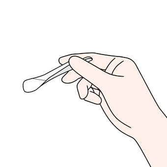 紙スプーンを持つ手 紙スプーン,使い捨てスプーン,手,持つ,食事,紙製品のイラスト素材