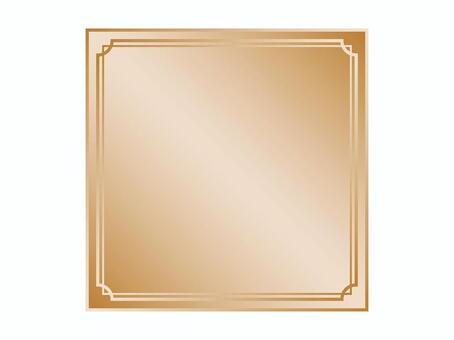 銅色の正方形フレーム フレーム,銅色,正方形,高級感,プレミアム,特別感,四角,ブロンズ,飾り枠,金属のイラスト素材