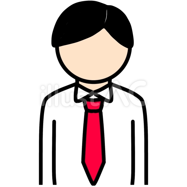 会社員のアイコン 会社員,社会人,ビジネスマンのイラスト素材