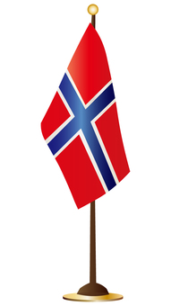 ノルウェーの卓上旗