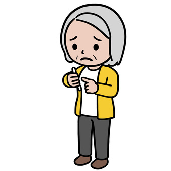 不安になる人 スマホ,操作,困惑,困る,故障,分からない,苦悩,苦しみ,クレーム,おばあさんのイラスト素材