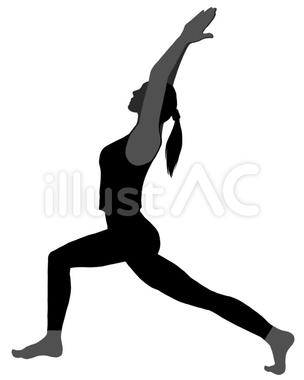 ヨガをする女性 女性,人物,スポーツのイラスト素材