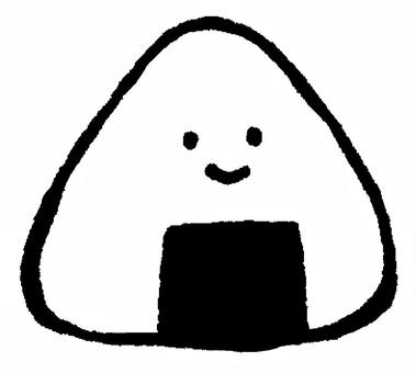 おにぎりくん おにぎり,海苔,キャラクター,ごはん,おむすび,米,米飯,握り飯,めし,弁当のイラスト素材