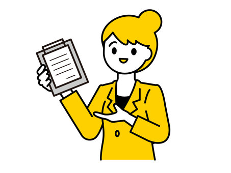 アンケートのお願い08 人物,女性,20代,30代,40代,会社,正社員,派遣社員,アンケート,事前調査のイラスト素材