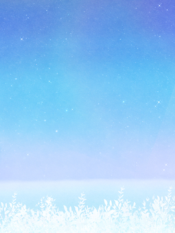冬の空02（縦） 空,大空,夜空,星空,宇宙,天文,天体,プラネタリウム,惑星,星のイラスト素材