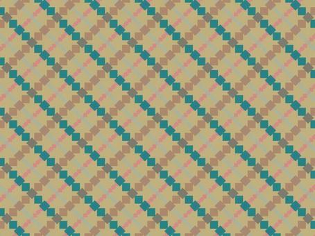 ホライゾングリーンのキルト風チェック柄 ホライゾングリーンのキルト風チェック柄 正方形,ひし形,チェック柄,キルト柄,パッチワーク,幾何学,幾何学模様,パターン,背景,トレンドカラーのイラスト素材