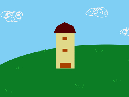 サイロ サイロ,倉庫,貯蔵庫,丘,青空のイラスト素材