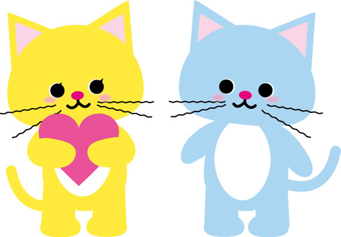 バレンタインネコちゃん バレンタインネコちゃん バレンタイン,バレンタインデー,ネコのイラスト素材