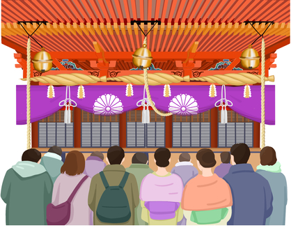 八坂神社 初詣 八坂神社 初詣 神社,初詣,正月のイラスト素材