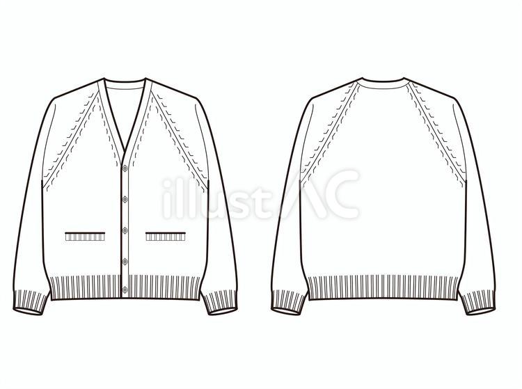 セーター　No11 絵型,セーター,ニットのイラスト素材