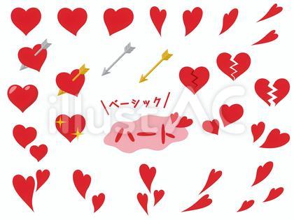 ハートセット ベーシック 赤