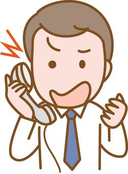 Angry man making a phone call, JPG and PNG Angry man making a phone call, phone, get angry, male, JPG and PNG