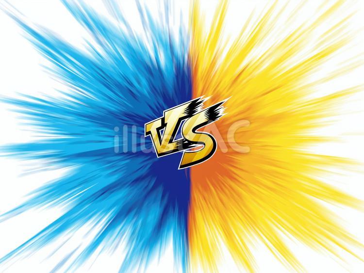 ゲームVS対決素材 爆発,炎,火のイラスト素材